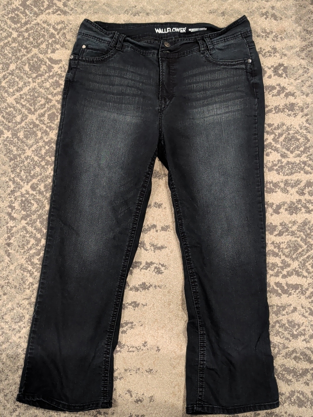 Wallflower Women's Black Boot Cut Stretch Jeans